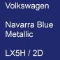 Preview: Volkswagen, Navarra Blue Metallic, LX5H / 2D.